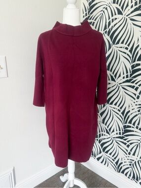 Vici Burgundy Lanai Funnel Neck Mini Dress
